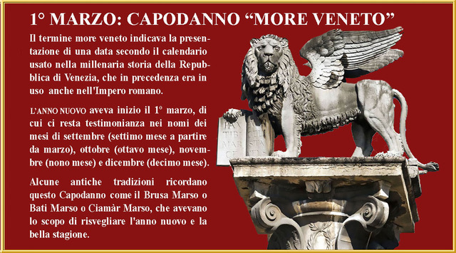 1°marzo:Capodanno More Veneto